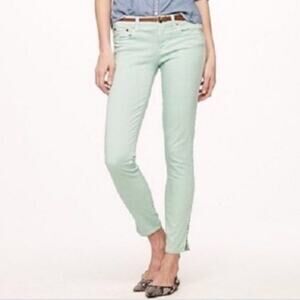 J. Crew | Mint Colored Toothpick Jeans Size 28
